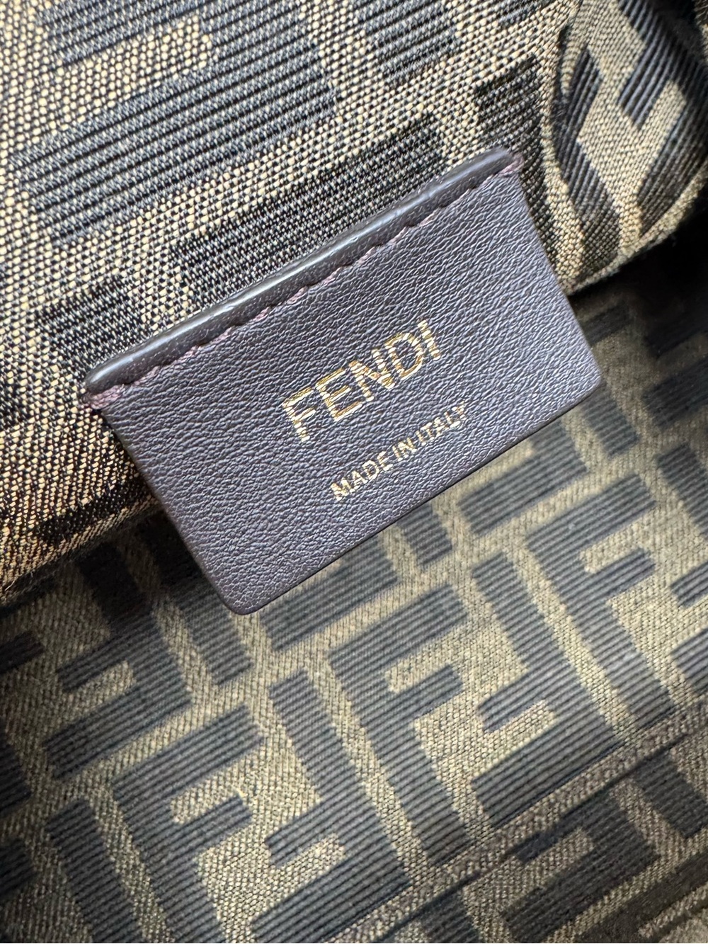 ✨🛍️ Fendi Light Brown Leather Fendi First Bag - Small - Picture 5 of 7